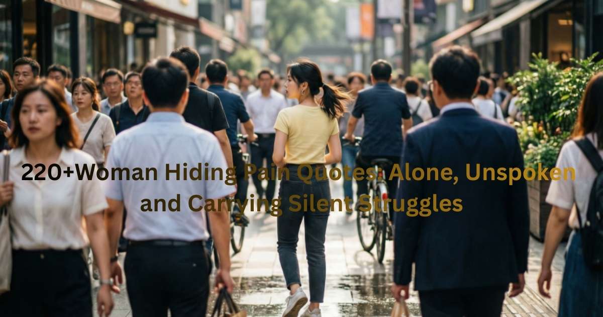 220+Woman Hiding Pain Quotes: Alone, Unspoken, and Carrying Silent Struggles