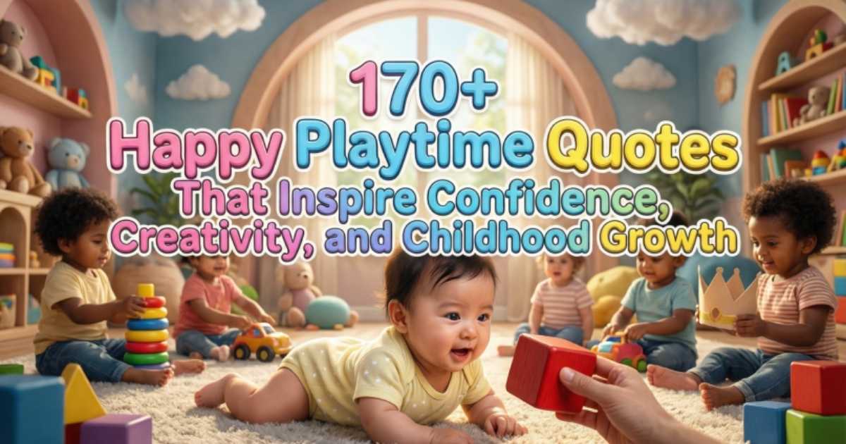 170+Happy Playtime Quotes That Inspire Confidence, Creativity, and Childhood Growth