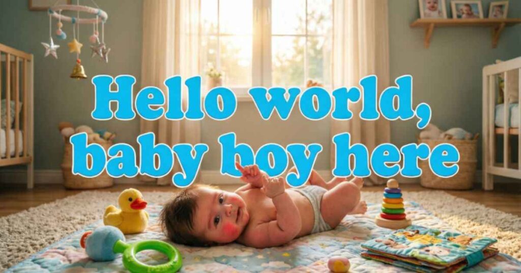 Baby Boy Announcement Quotes For Facebook, Instagram & WhatsApp