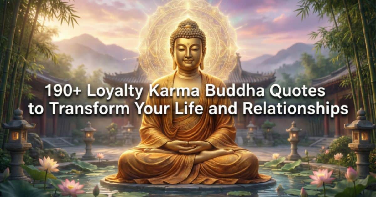 190+Loyalty Karma Buddha Quotes to Transform Your Life and Relationships