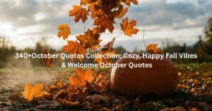 340+October Quotes Collection: Cozy, Happy Fall Vibes & Welcome October Quotes