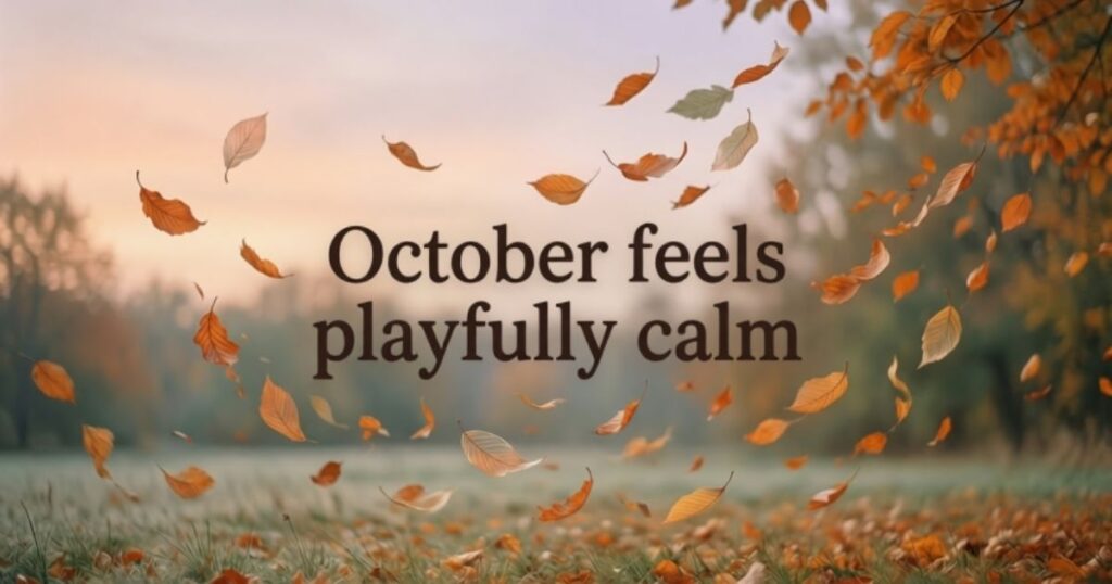 Lighthearted October Sayings
