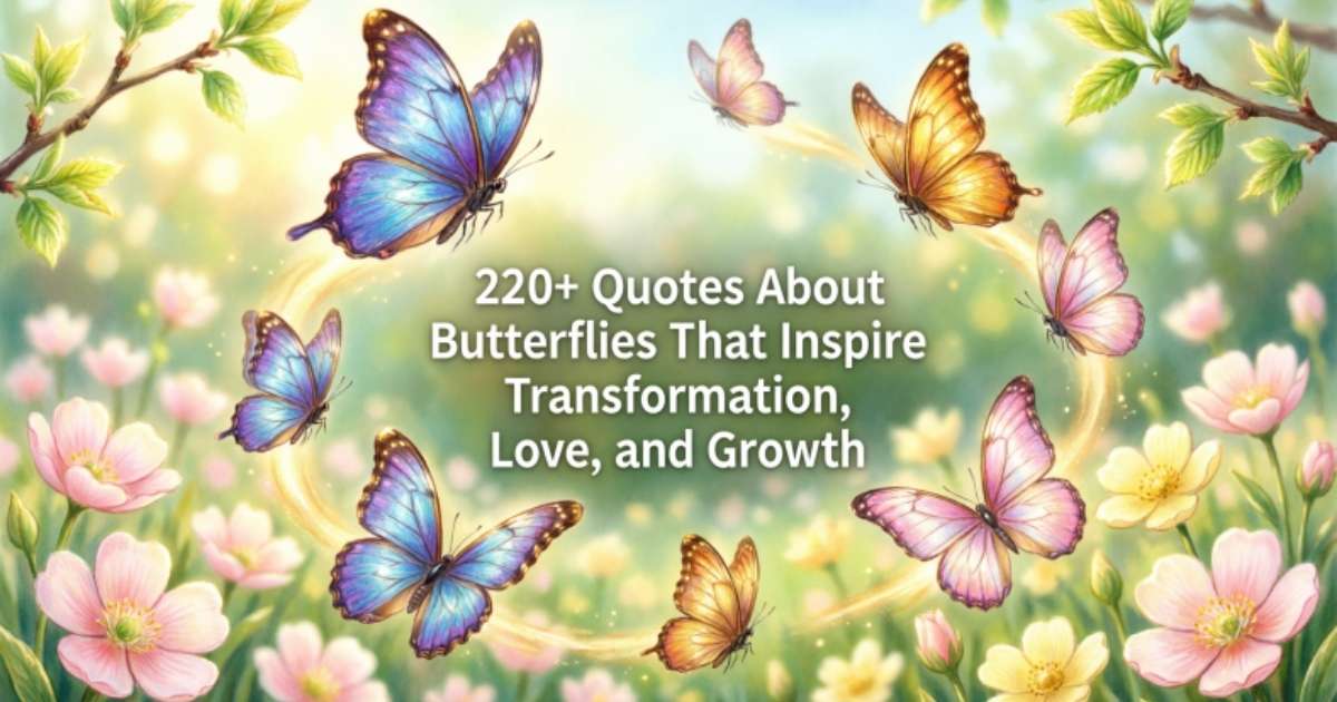 220+ Quotes About Butterflies That Inspire Transformation, Love, and Growth