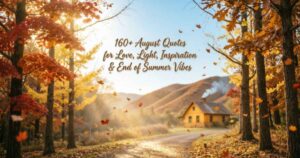 160+ August Quotes for Love, Light, Inspiration & End of Summer Vibes