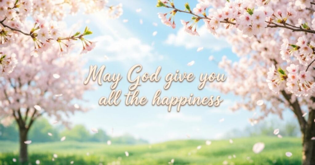 MAY GOD BLESS YOU BIRTHDAY WISHES
