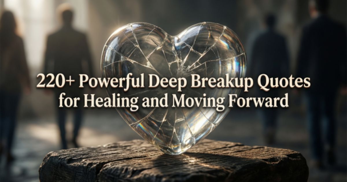 220+ Powerful Deep Breakup Quotes for Healing and Moving Forward