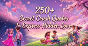 250+ Secret Crush Quotes to Express Hidden Love