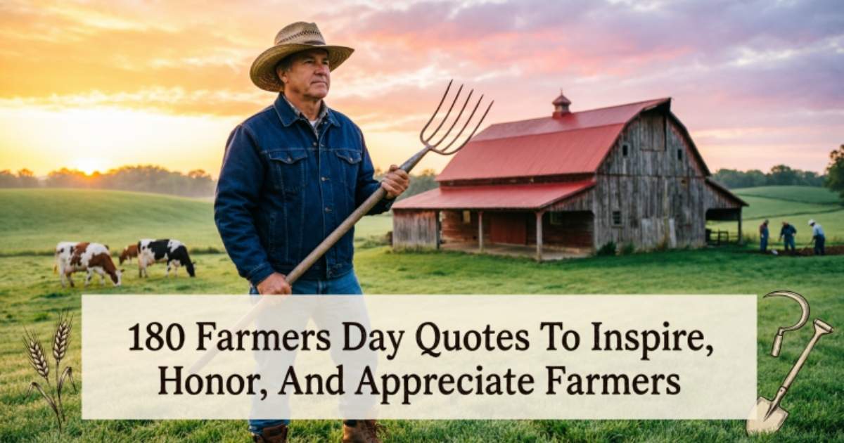 180 Farmers Day Quotes To Inspire, Honor, And Appreciate Farmers