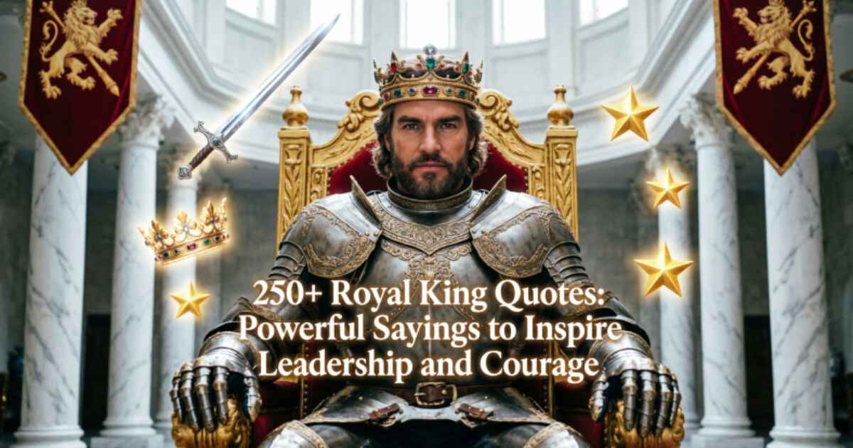250+Royal King Quotes: Powerful Sayings to Inspire Leadership and Courage