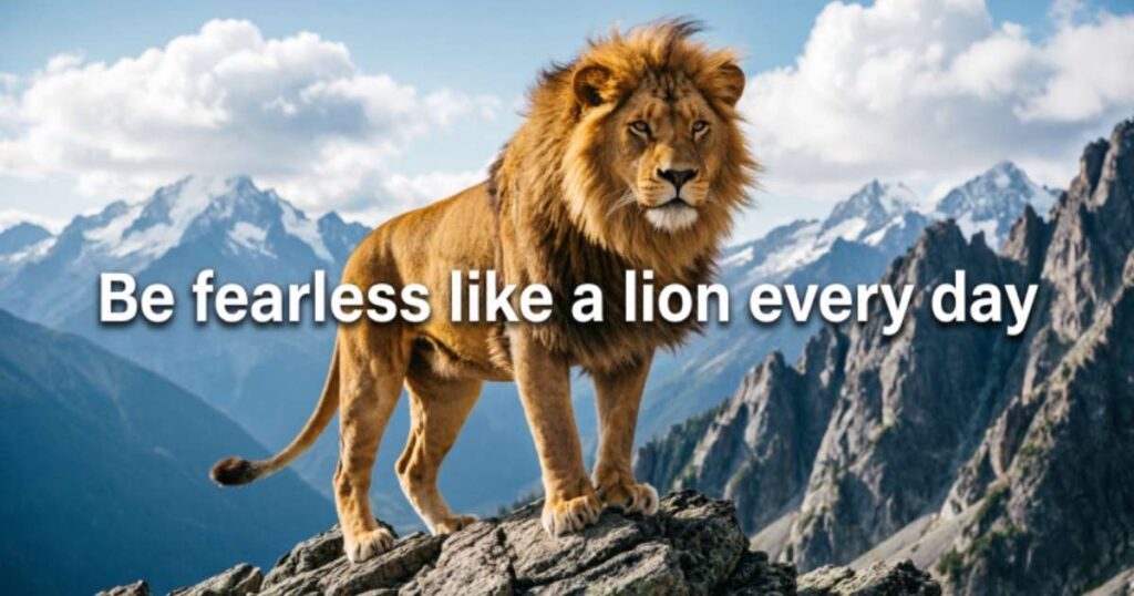 FEARLESS LION QUOTES
