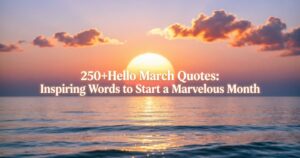 250+Hello March Quotes: Inspiring Words to Start a Marvelous Month