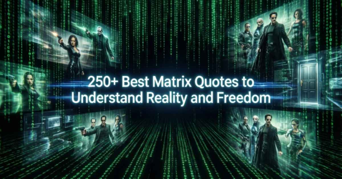 250+ Best Matrix Quotes to Understand Reality and Freedom