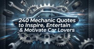 240 Mechanic Quotes to Inspire, Entertain & Motivate Car Lovers