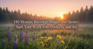 180 Monday Blessings Images and Quotes: Start Your Week with Positivity and Joy