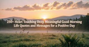 250+Heart Touching Deep Meaningful Good Morning Life Quotes and Messages for a Positive Day