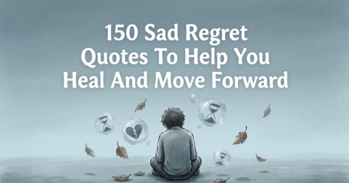 150 Sad Regret Quotes To Help You Heal And Move Forward