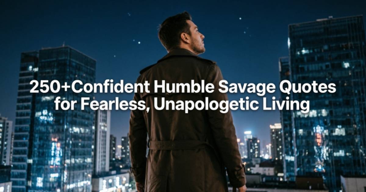 250+Confident Humble Savage Quotes for Fearless, Unapologetic Living