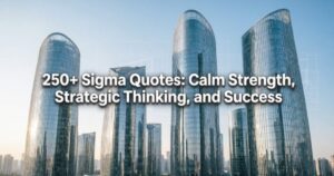 250+ Sigma Quotes: Calm Strength, Strategic Thinking, and Success