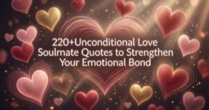 220+Unconditional Love Soulmate Quotes to Strengthen Your Emotional Bond