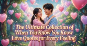 The Ultimate Collection of When You Know You Know Love Quotes for Every Feeling