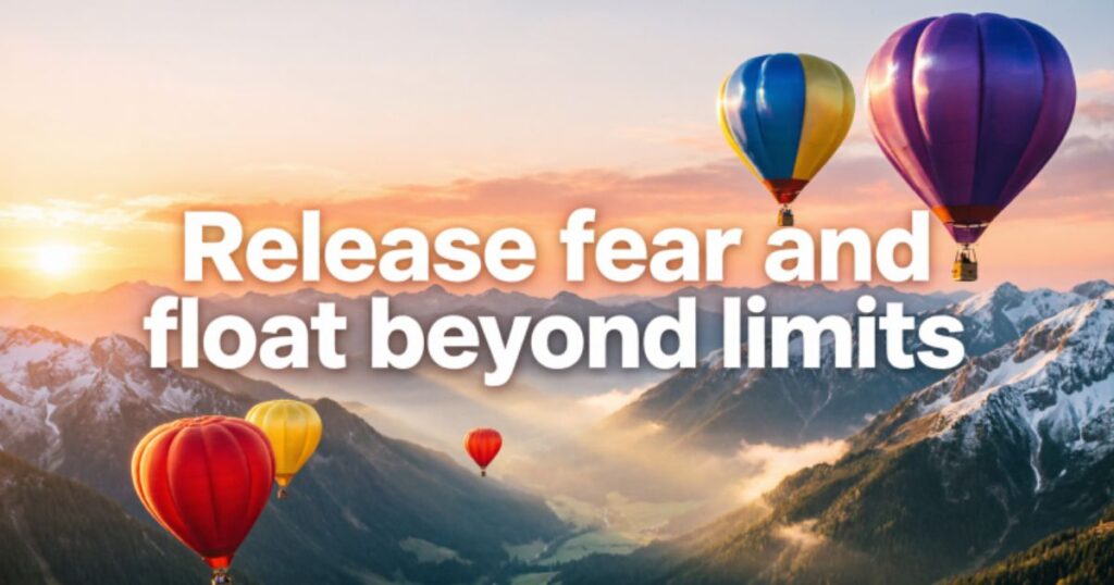 HOT AIR BALLOON SAYINGS ABOUT FREEDOM AND LETTING GO