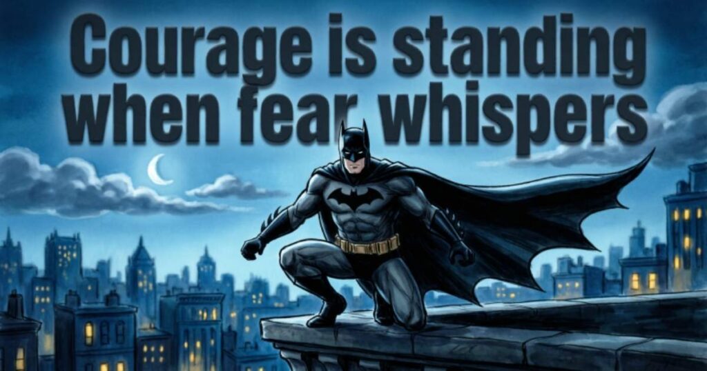 BATMAN QUOTES ABOUT COURAGE