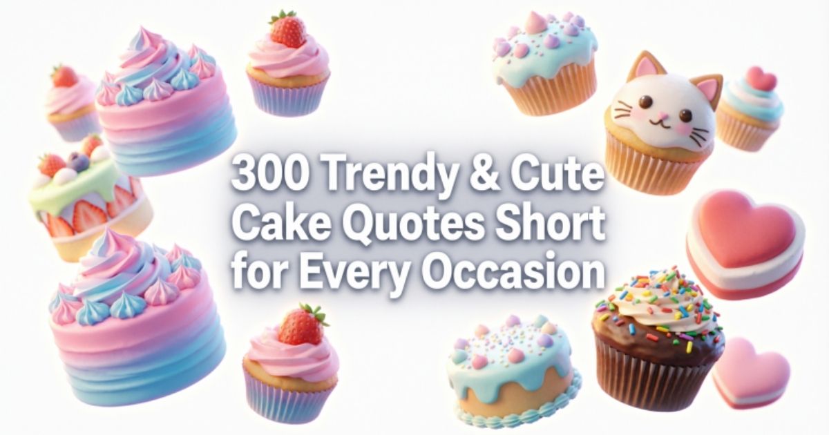 300 Trendy & Cute Cake Quotes Short for Every Occasion
