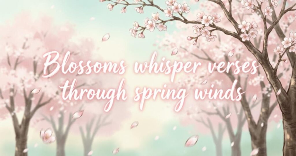 POETIC CHERRY BLOSSOM QUOTES ABOUT NATURE
