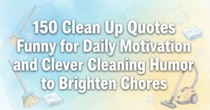 150 Clean Up Quotes Funny for Daily Motivation and Clever Cleaning Humor to Brighten Chores