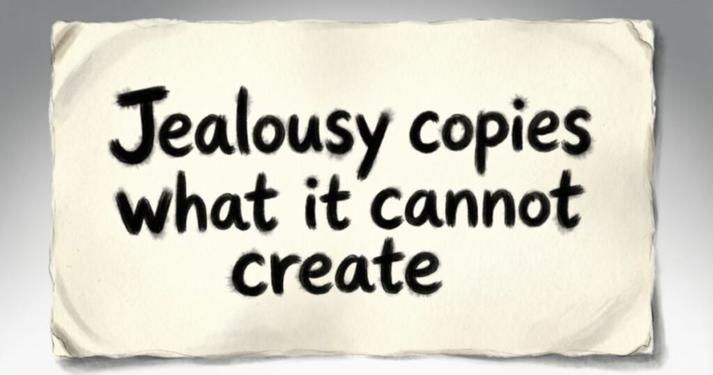 COPYCAT QUOTES ABOUT ENVY AND JEALOUSY