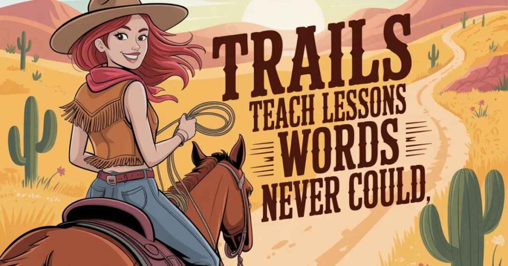 COWGIRL QUOTES ABOUT LIFE & LESSONS FROM THE TRAIL