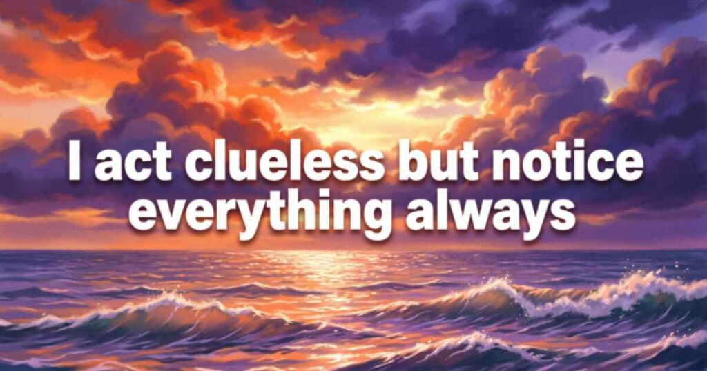 THE REAL MEANING OF “PLAYING DUMB”