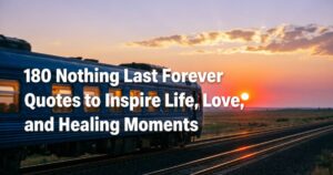 180 Nothing Last Forever Quotes to Inspire Life, Love, and Healing Moments
