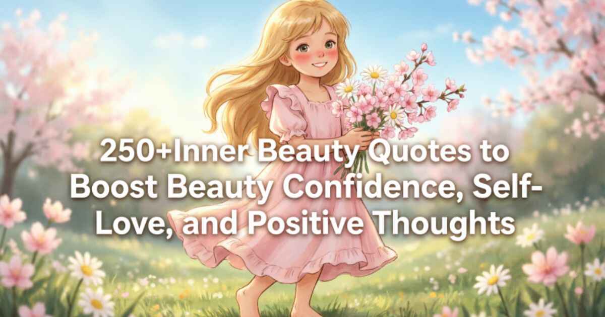 250+Inner Beauty Quotes to Boost Beauty Confidence, Self-Love, and Positive Thoughts