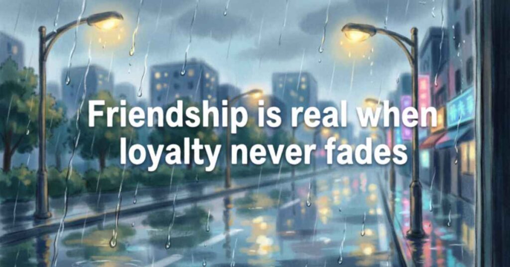QUOTES ABOUT TRUE FRIENDSHIP AND LOYALTY