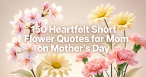 150 Heartfelt Short Flower Quotes for Mom on Mother’s Day