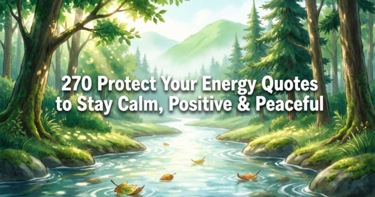 270 Protect Your Energy Quotes to Stay Calm, Positive & Peaceful