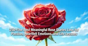 250+The Best Meaningful Rose Quotes Love for Passion, Heartfelt Emotions, and Life Lessons