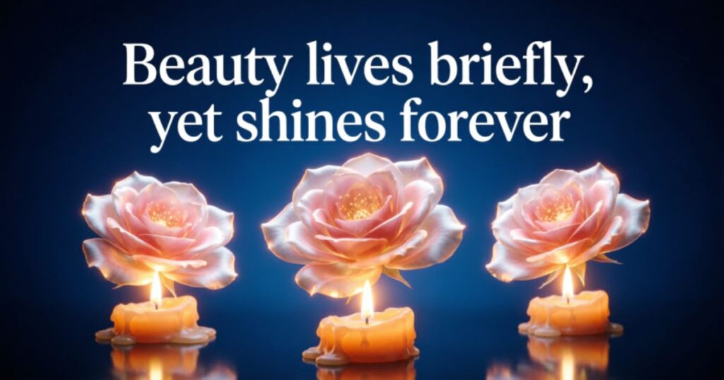 BEAUTY IN THE BREVITY AND RARITY OF ROSES