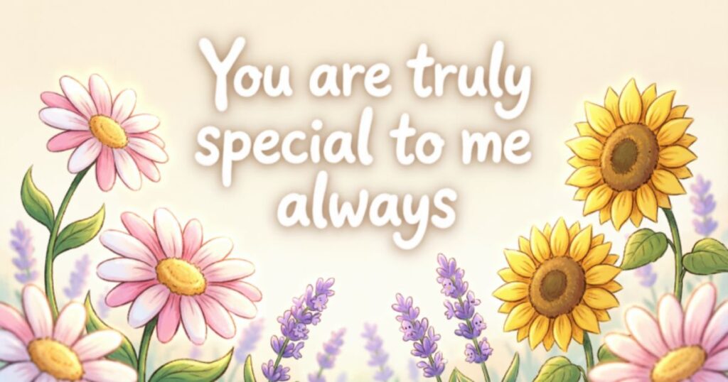 SHORT “YOU ARE SPECIAL TO ME” QUOTES