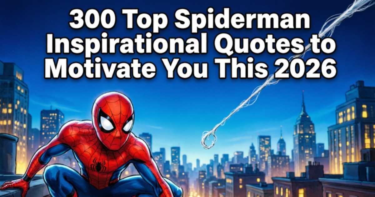 300 Top Spiderman Inspirational Quotes to Motivate You This 2026