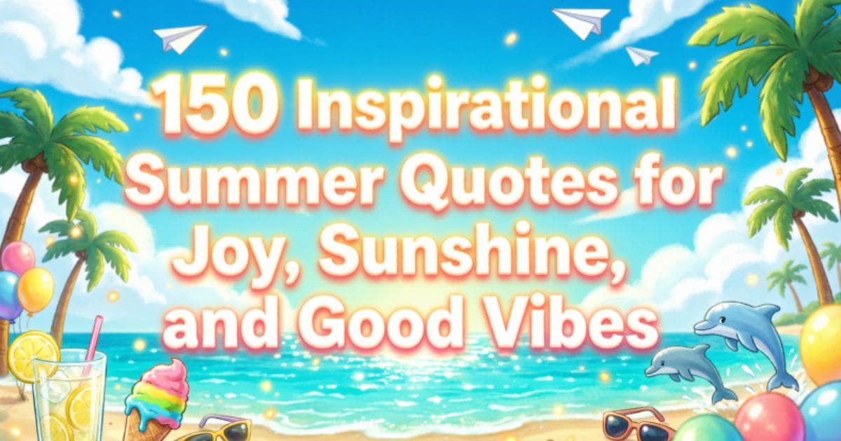 150 Inspirational Summer Quotes for Joy, Sunshine, and Good Vibes