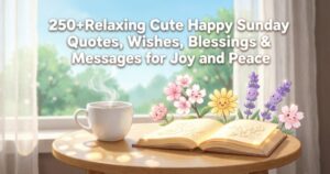 250+Relaxing Cute Happy Sunday Quotes, Wishes, Blessings & Messages for Joy and Peace