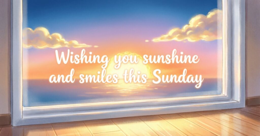 CUTE HAPPY SUNDAY WISHES TO BRIGHTEN SOMEONE’S DAY