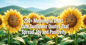 250+Meaningful Short Cute Sunflower Quotes That Spread Joy and Positivity