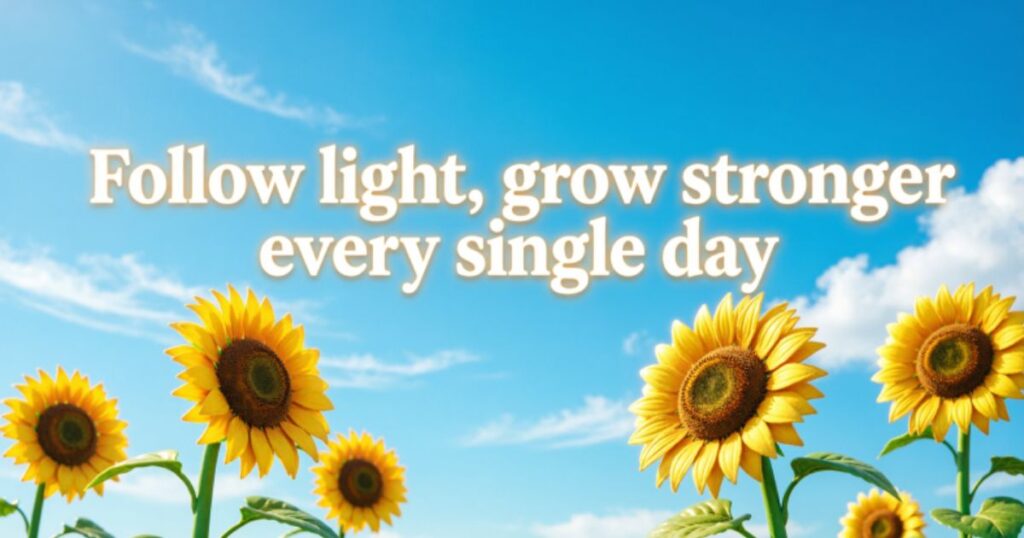 INSPIRATIONAL SUNFLOWER QUOTES
