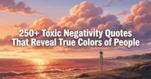 250+Toxic Negativity Quotes That Reveal True Colors of People