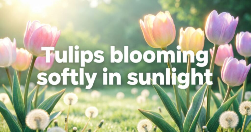 Short Tulip Flower Captions For Instagram Posts