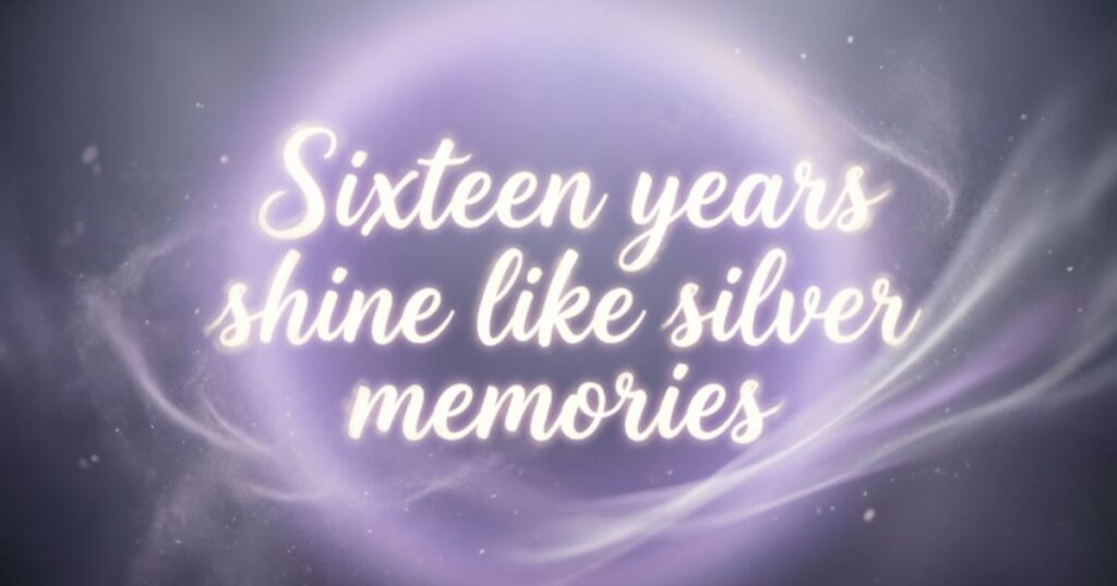 TRADITIONAL & MODERN SYMBOLS OF THE 16TH ANNIVERSARY
