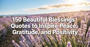 150 Beautiful Blessings Quotes to Inspire Peace, Gratitude, and Positivity 